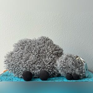 BNWT / Jellycat Amuseables Storm Cloud + Bag Charm Bundle / Rare and HTF!